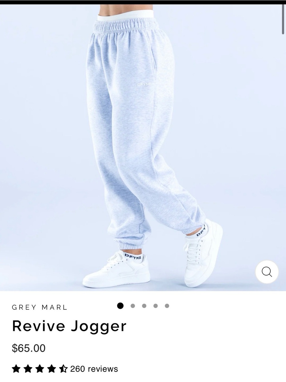 DFYNE Revive Jogger in Grey Marl